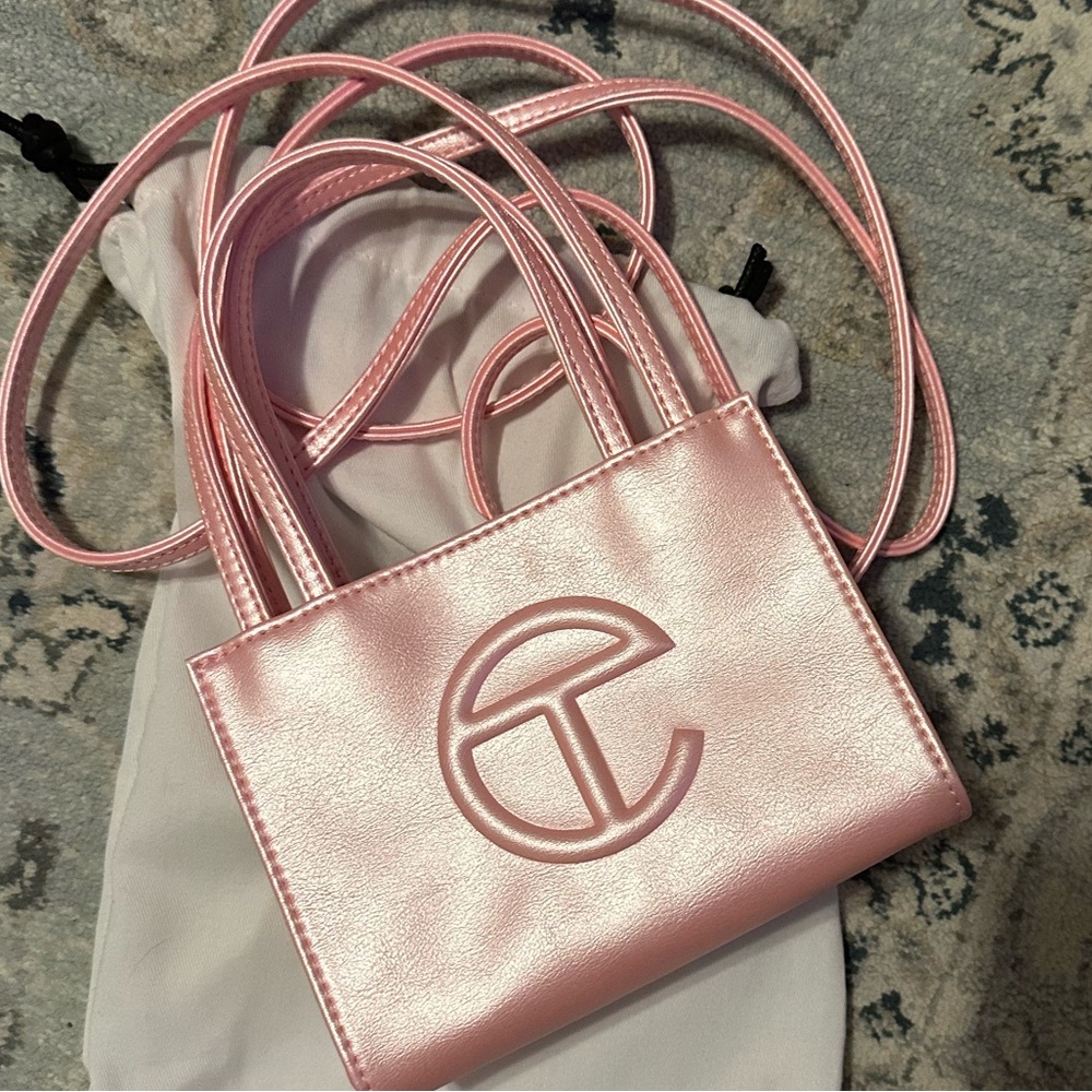 Telfar Small Tote in Bubblegum Pink